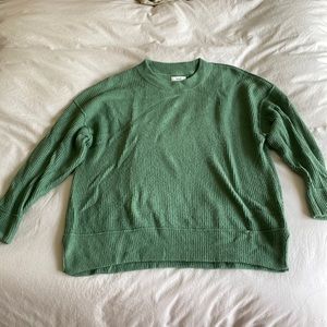 Aerie oversized sweater size small women green winter pullover